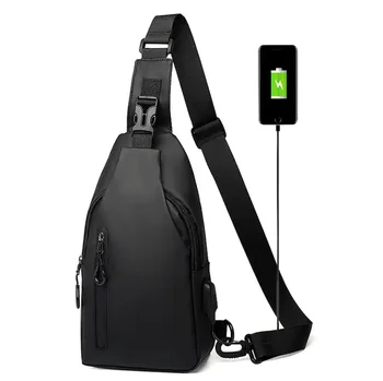 factory customized polyester  usb sling backpack  with waterproof