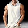 Gilet bianco con cappuccio