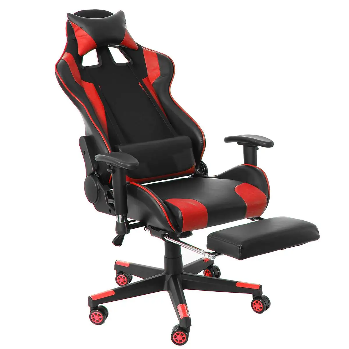 viscologic speedx ergonomic gaming chair with footrest