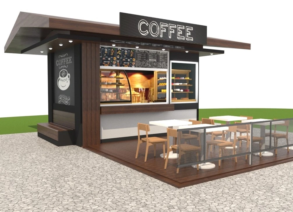 10ft Mini Pop up Shop Container Coffee Shop Container Bar Kiosk with ...