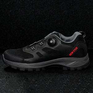 New Arrivals Physical Training Shoes Black Rotary Button Lacing System Lightweight Soft Sole Casual Shoes Outdoor Running Shoes