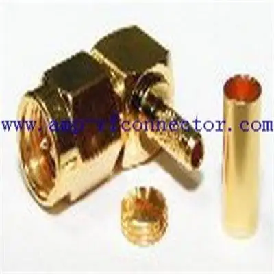 right angle male crimp for RG174,RG316 LMR100 male SMA