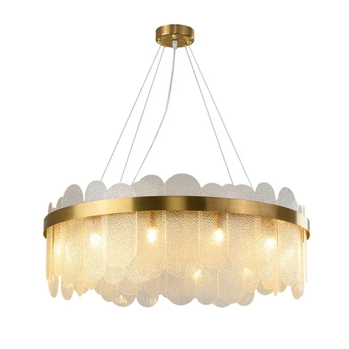 Frosted glass chandelier elegant pendant lightings pendant lamp for living room hotel mall  ETL8910066