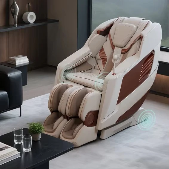 GUOHENG 2025 高級 4D ゼログラビティ スパ 電動 フルボディ ストレッチング マッサージチェア フルボディマッサージャー