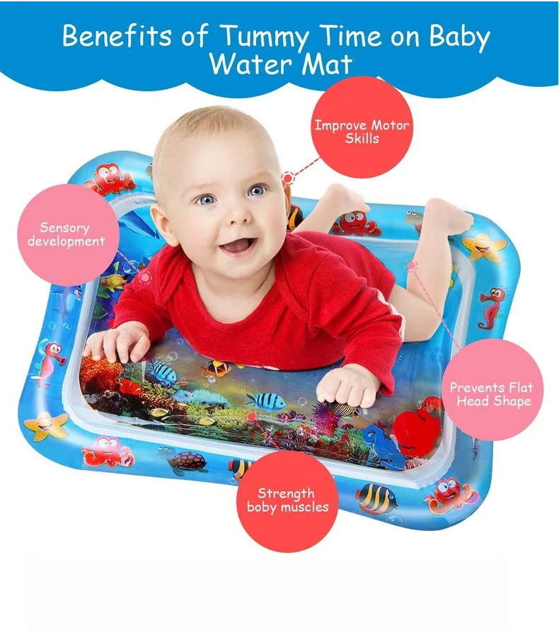 Harmless Inflatable Water Play Mat Baby Inflatable Water Game Cushion