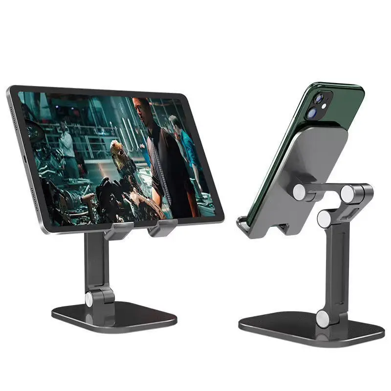 Foldable Lazy Smart Desk Cell Phone Holder For iPad Tablet Aluminum Alloy Desktop Phone Stand