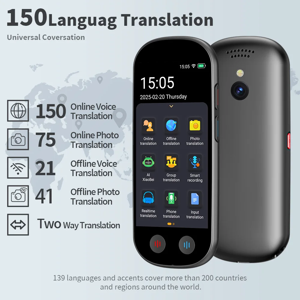 VORMOR Z9 Smart Voice Translator Instant Offline Language