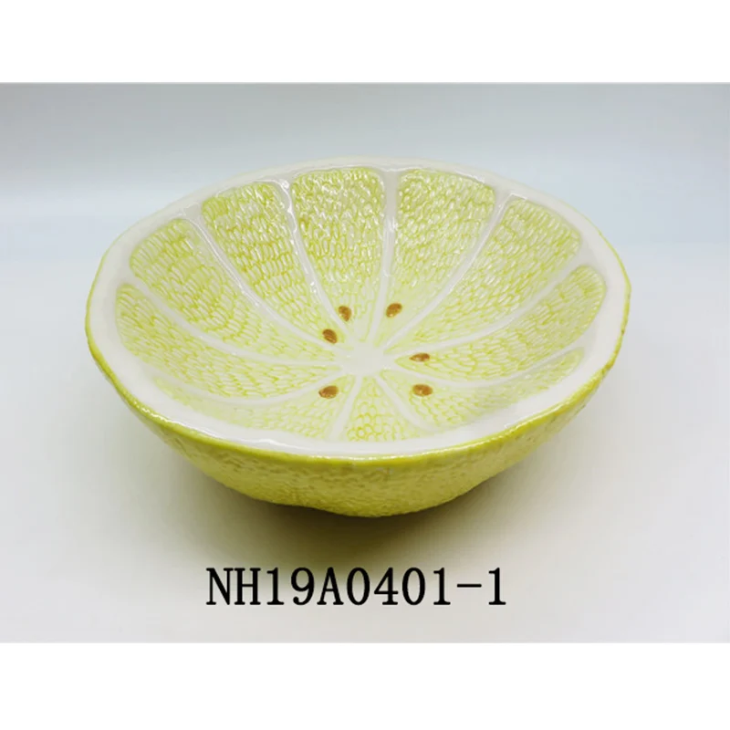 多尺寸白云石定制标志手绘彩色陶瓷柠檬水果沙拉碗汤碗厨房 Buy 水果碗 大型陶瓷沙拉碗 独特的汤碗product On Alibaba Com