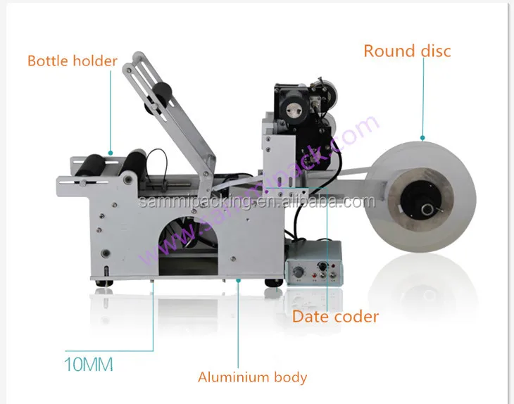 220V Semi-Automatic Electric Labeling Machine for Round Bottles with High Precision and Long Service Life