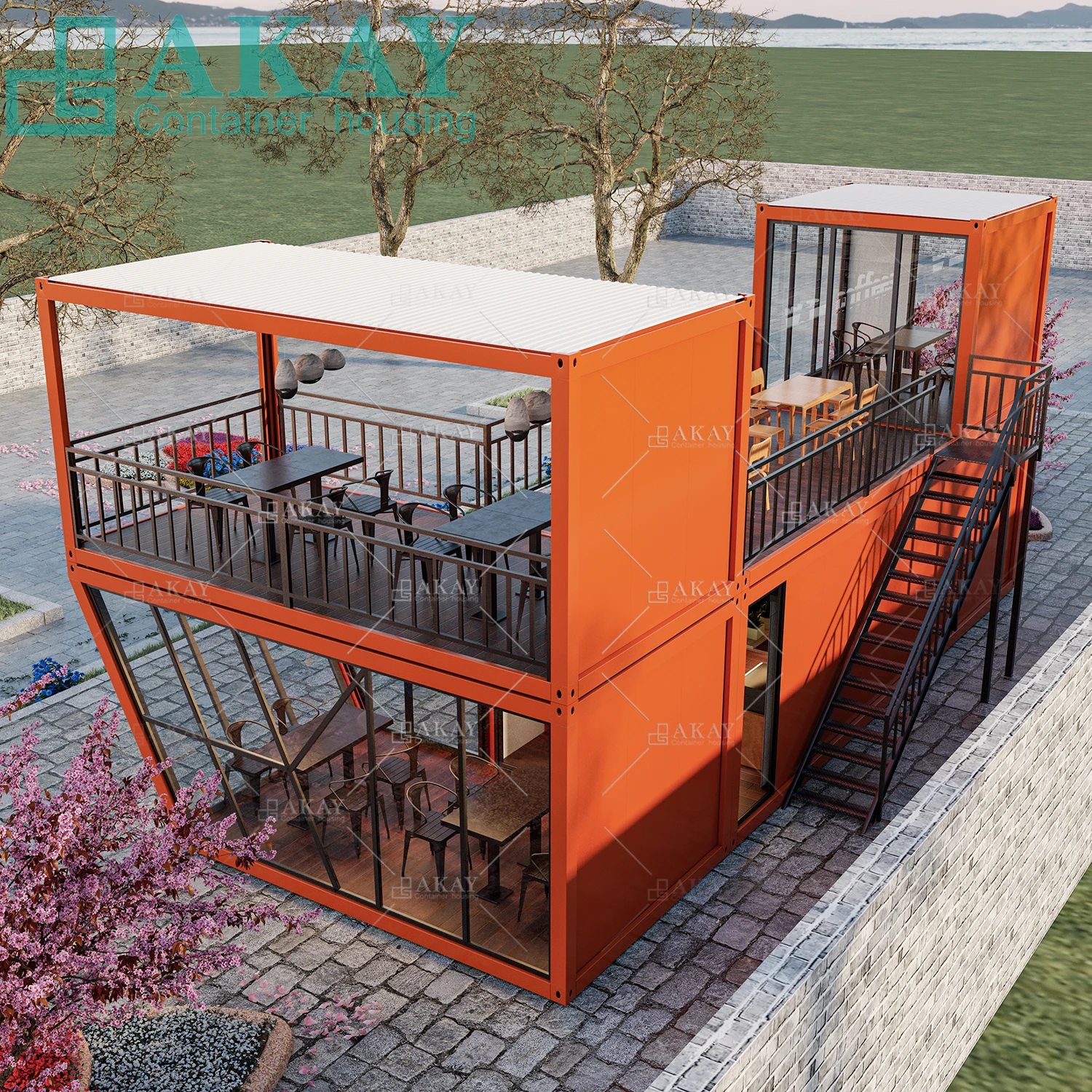 Cheap Prefab Steel Structures House 3 Bedroom Shipping Container House Villa