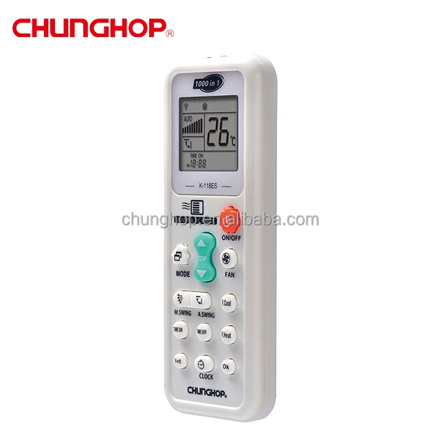 K-118ES Universal Remote Control 1000 in 1 Automatic air Conditioner Controller for Hitachi Haier Akira Hualing York