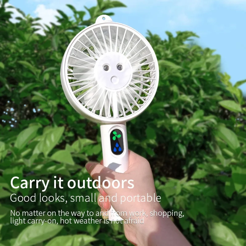 Top Seller C350 Newest Customize LOGO Neck Fan With Rechargeable Battery Cool Mist Mist Fan Humidifier Fan