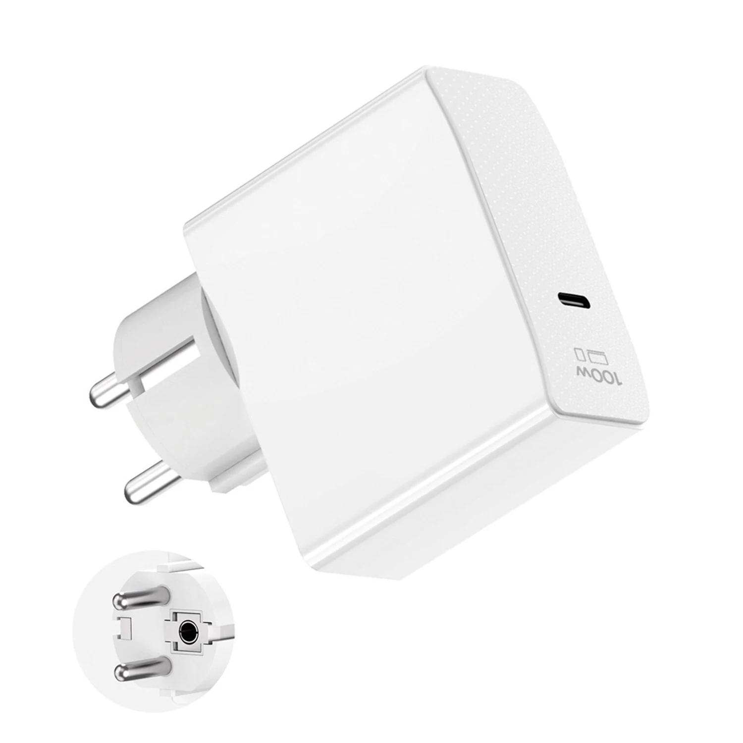 GaN 100W USB-C PD3.0 Power Adapter for Gaming Laptops, Electric Tools &  More – KCC Certified for Worldwide Use