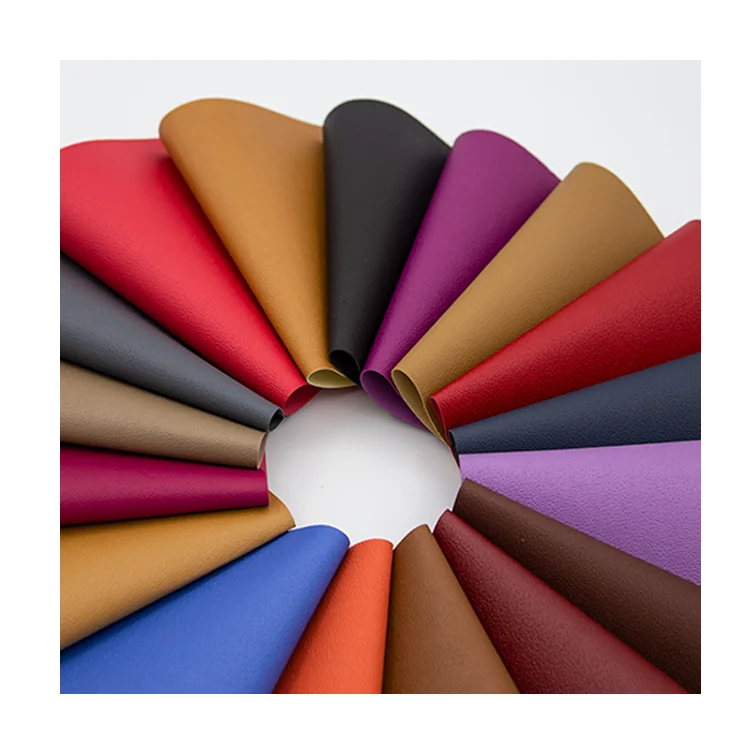 Soft Hand Feeling PU Rexine Artificial Leather Synthetic Embossing Faux Leather Fabric for Shoe Lining/pu Pig Skin Leather