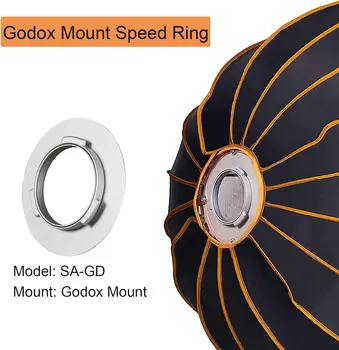Godox SA-GD Godox Mount Speed Ring for Godox QR-P120/P90/P70 Parabolic Softbox and ML60Bi/ML60 Studio Video Light detail image