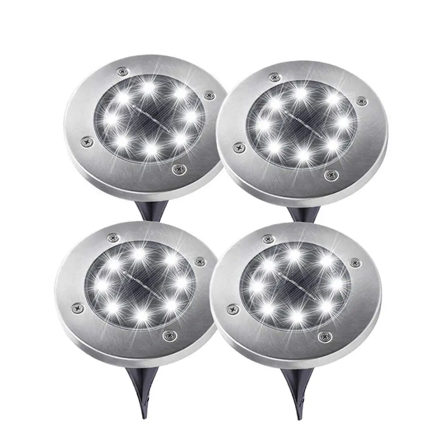 Hot Sale Smart Lawn Patio Led Stainless Steel solar lights outdoor garden