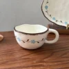 Blue floral-Flower bud 250ml cup