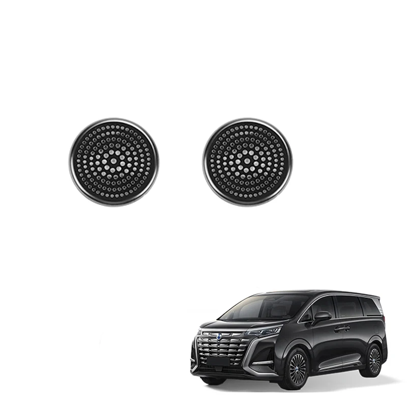 Speaker Roof Cover For Denza D9 Stainless Steel Black Roof Speaker Modification Decoration Horn Cover Interior Accessories