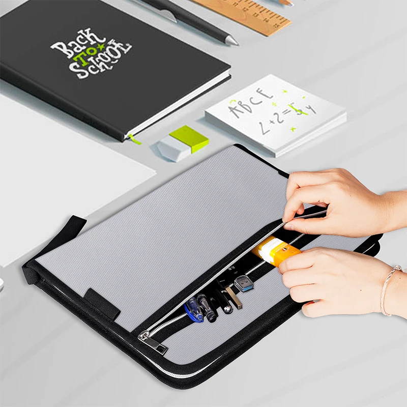 Fireproof Expanding File Folder With 24 Multicolored Pockets Portable