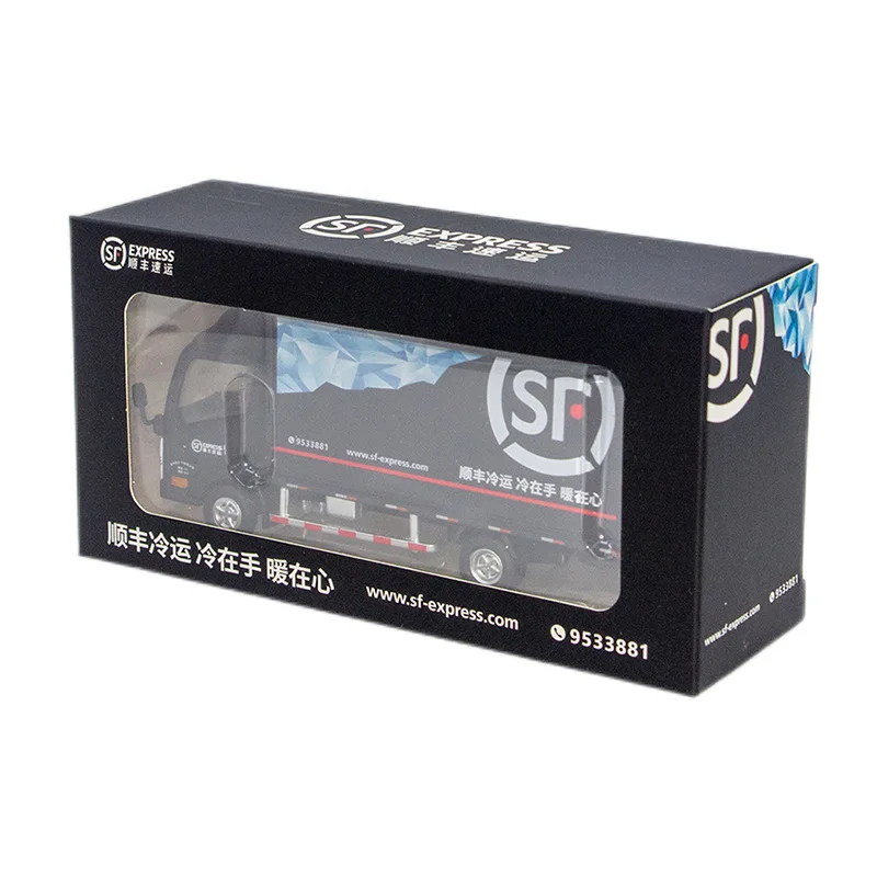 Custom 1/64 Isuzu Diecast Model for Collection and Creative Gift Alloy Container Truck Van Cargo Logistics Express