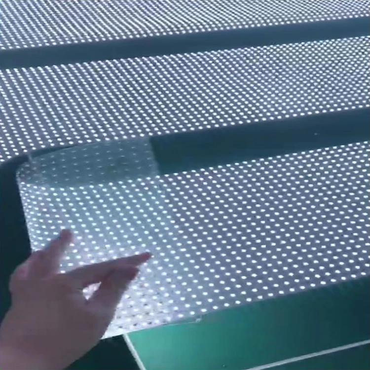 Transparent Led Screen Display Store Glass Adhesive Wall Indoor Transparent Flexible Film Led Screen
