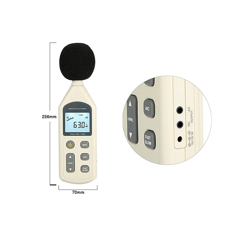Máy Đo Độ Ồn Âm Thanh Độ Chính Xác Cao Máy Ghi Âm Decibel Kỹ Thuật Số
