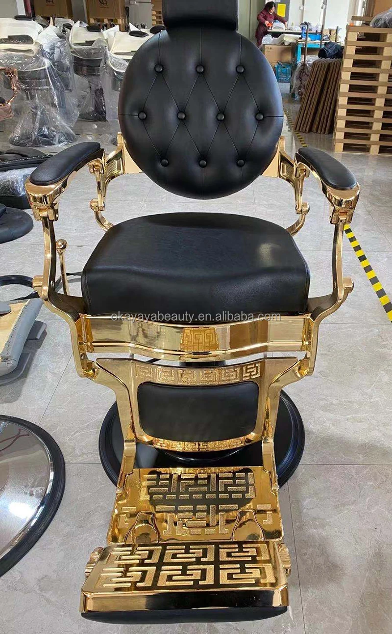 New Design Salon Furniture Vintage Hair Salon Chairs Antique Metal Barber  Chair for Sale with Best Quality