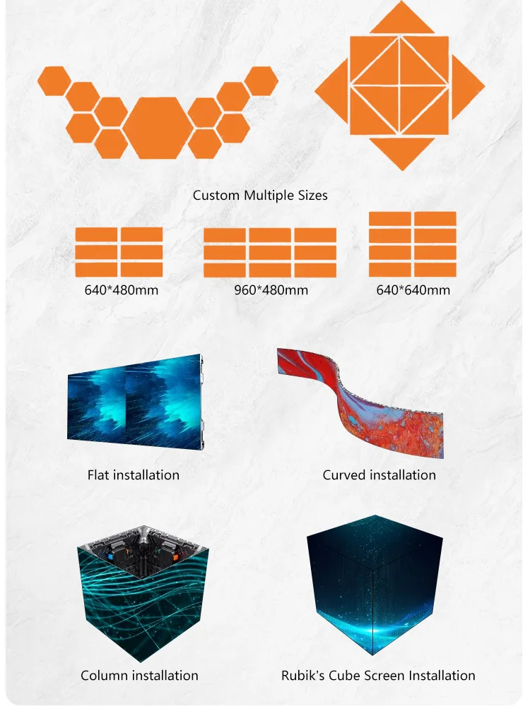 P3.91 Full Color LED Video Wall with 5 Years Warranty High Brightness and Multiple Installation Options for Indoor and Outdoor Use