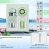 Ventilador pulverizador de mano con vaso de vidrio resistente al calor