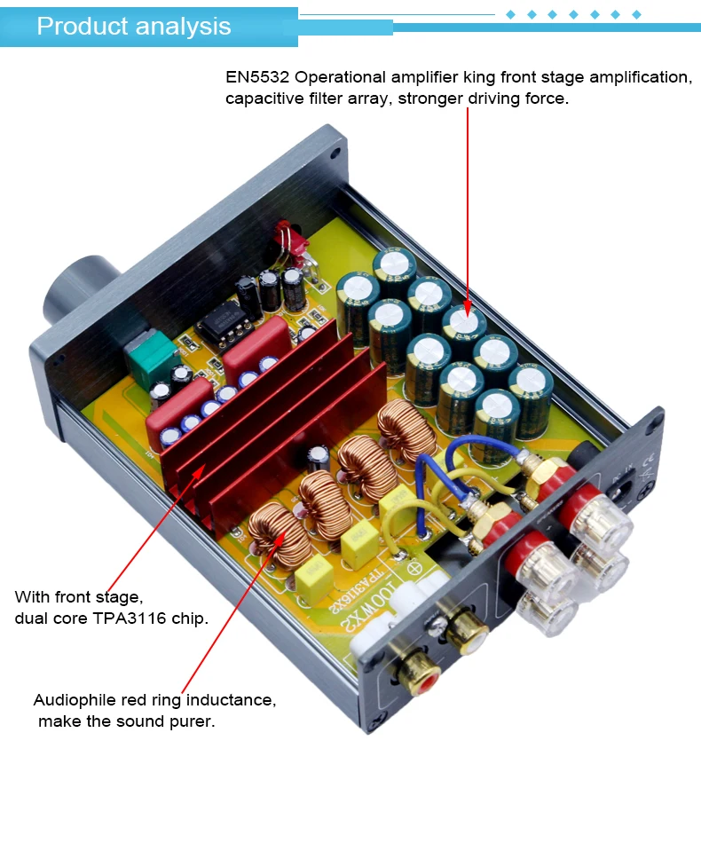 BRZHIFI china factory mini hifi  digital amplifier and digital amplifier mini amplificador for home audio