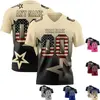 Cream  Black  American Flag