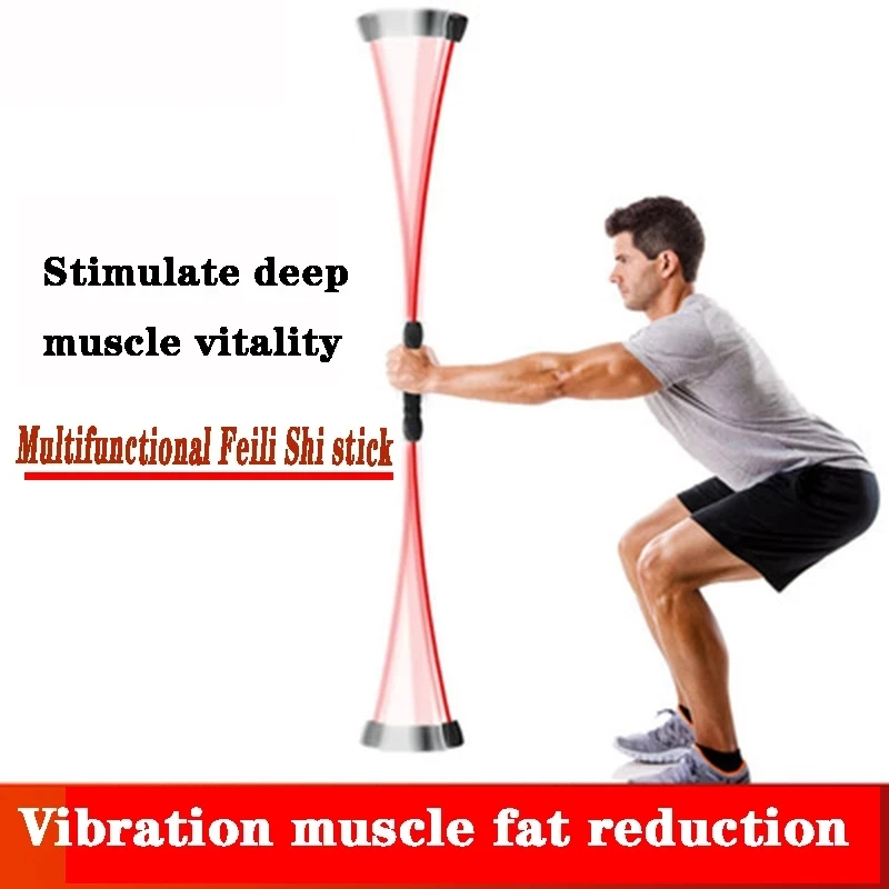 Fitness Training Vibra Stick Detachable Flexi-Bar Elastic Flex Aerobic Bar  Flexi Bar