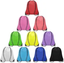 Drawstring Backpack wholesale for Sports Gym Travel Swimming Beach  Polyester String Bag