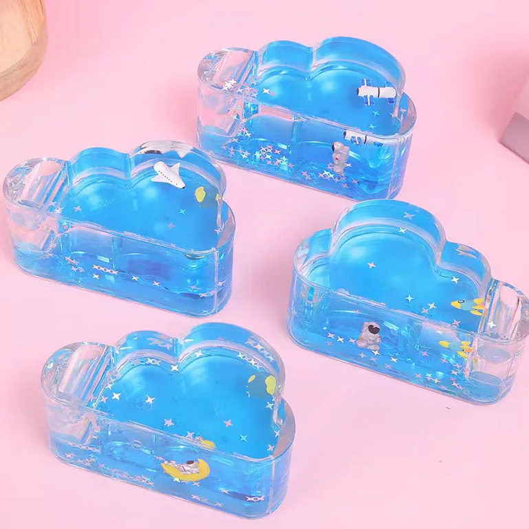 Канцелярские принадлежности для студентов и офиса, 2022 функциональный пластиковый акриловый круглый держатель для ручек с жидким песком