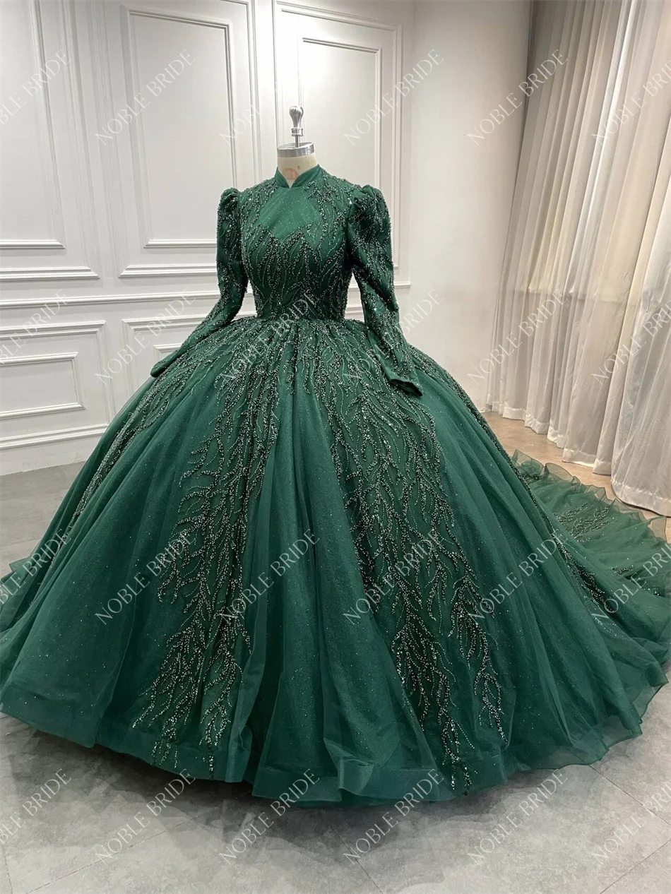 green muslim wedding dress Green Hand Embroidered Palazzo Suit with Cut Dana Work – CNP Associates LLC main image 0