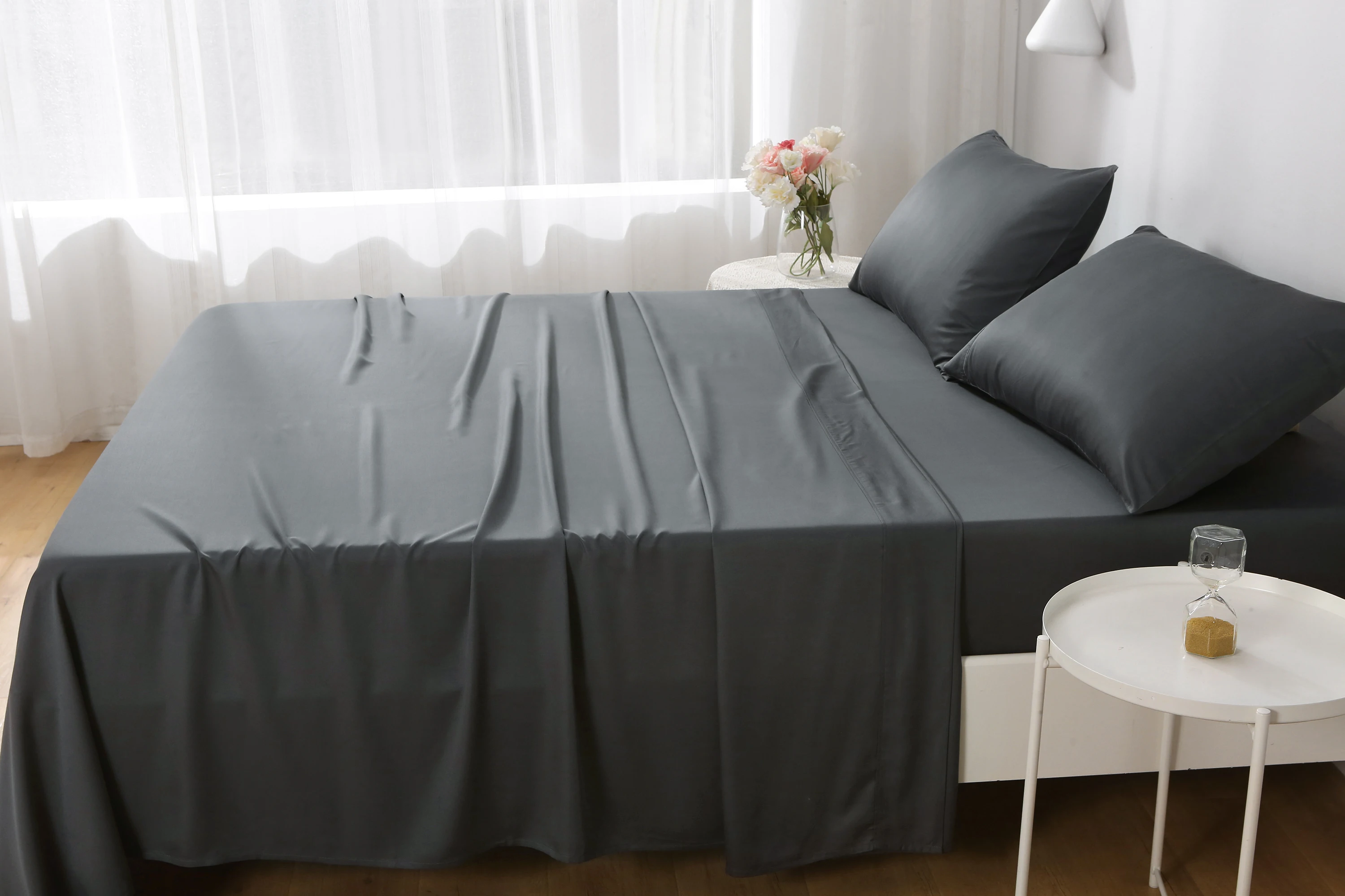 Luxury 100 Tencel Lyocell Bed Sheets Set Natural Eucalyptus Fiber