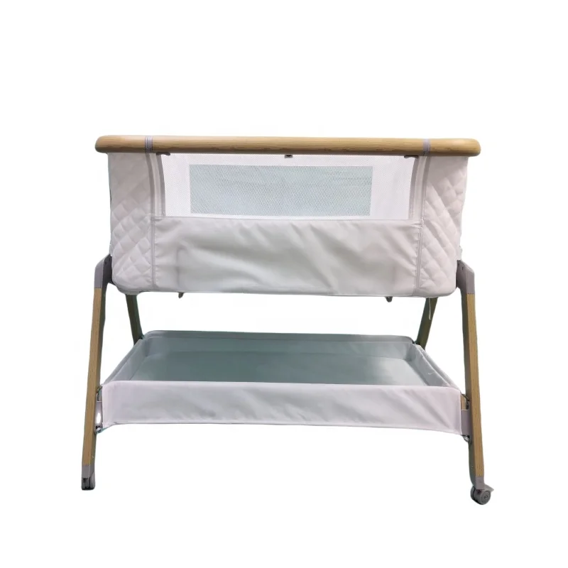Multi-functional Metal Frame New Born Baby Bassinet Convertible Travel  Organic Cotton Round Carry Sleeping Baby Bed Cot