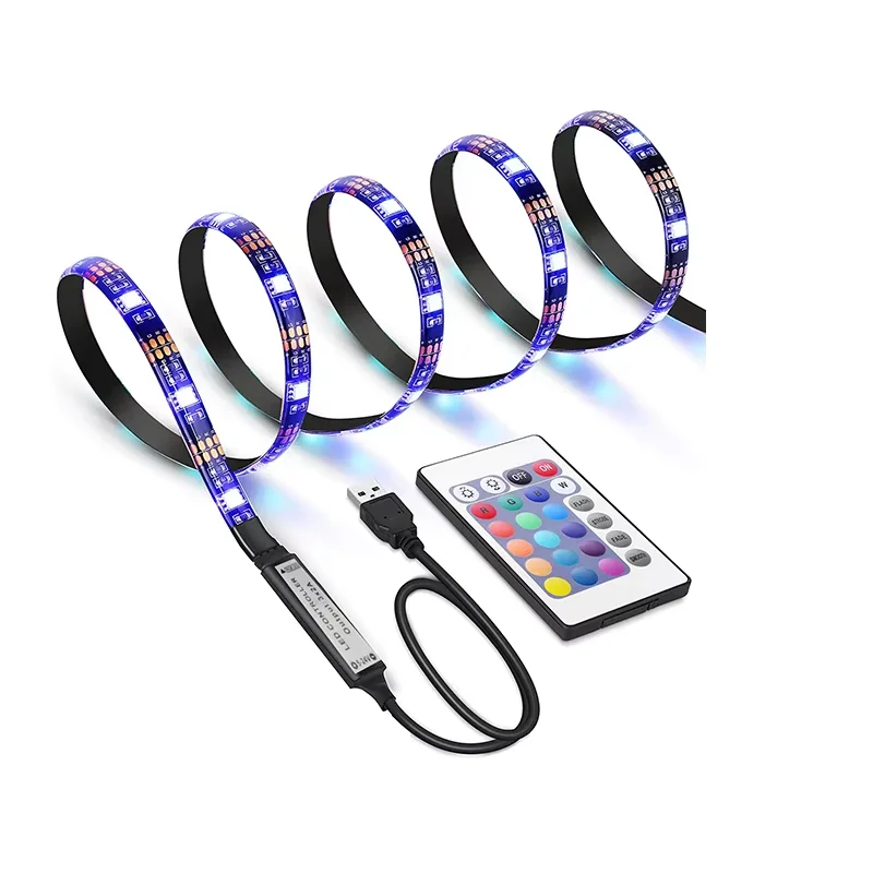 شريط إضاءة ليد RGB 5050 مع ريموت