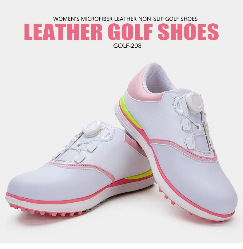 New golf shoes ladies waterproof shoes spin buckle laces spring and summer non-slip sports shoes
