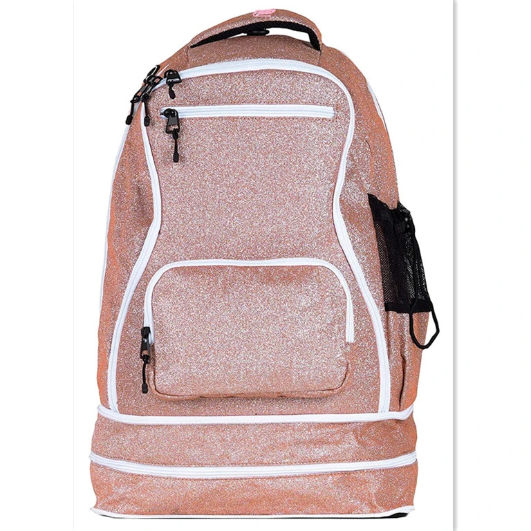 wholesale sparkle cheerleading backpack glittery backpack pro cheerleading kids backpack