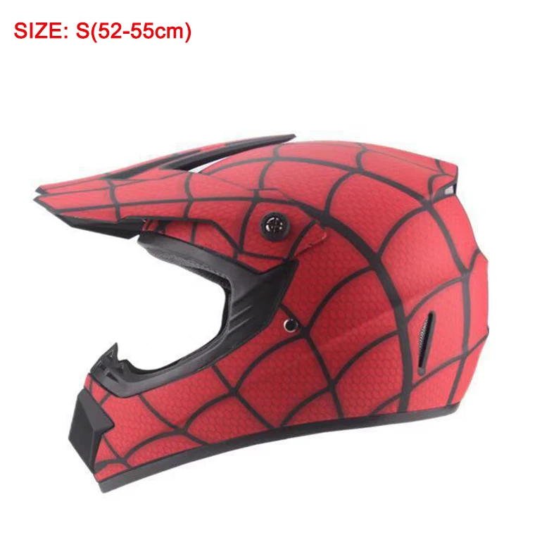 Cool Spiderman Style Racing DOT Certificate Motorcycle Full Face Helmet Cascos Dirt Bike Motocross Helmet With Glasses Alibaba