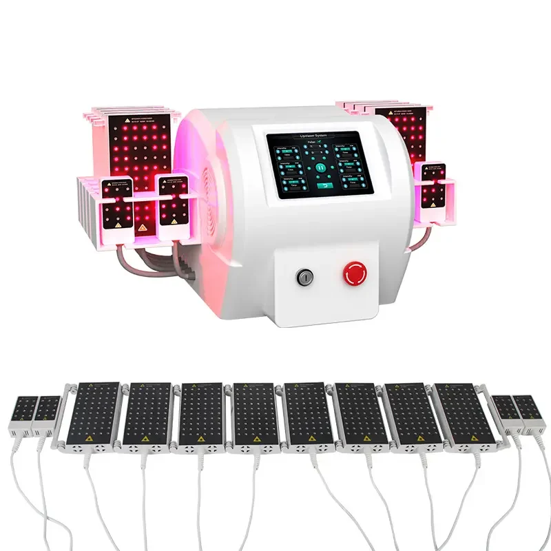 Full body Slimming 6d Laser red light therapy body sculpting Machine 5d 6d Laser Pads wrap 650nm 940nm