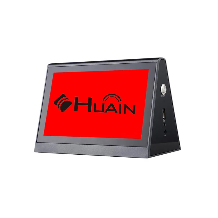 HUAIN 7 Inch Dual Screen Smart Wireless Electronic Desk E-ink Display Conference Table Name Card
