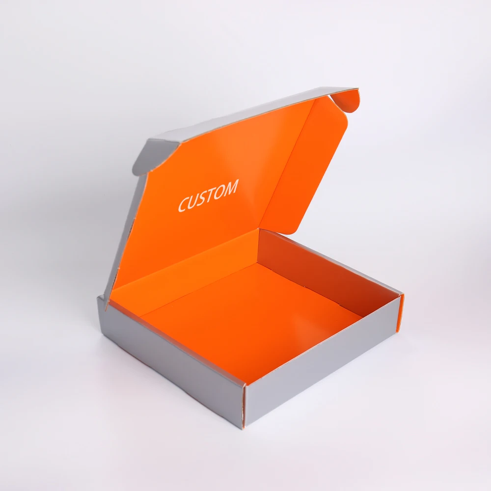 product customized shipping box special silver cardboard and corrugated paper double sided printing with logo custom packaging for cloth-4