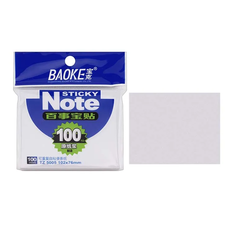 White Color School Office Stationery Supply 100 Sheets Sticky Note Pads Custom Buy Sticky Note Pads Custom White Sticky Note Sticky Note Pads Product On Alibaba Com