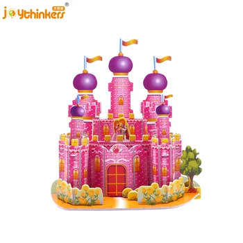 LX-310 kids jigsaw 3d puzzles game toys foam paper kids educational toys Creative DIY Puzzle model