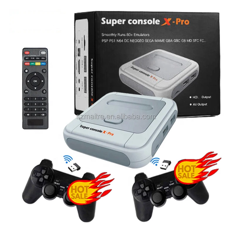 Super Console X Pro Game Console For Ps1 64G/128G/256G Classic Retro  33000+/41000+/50000+ Games Super X Pro Console 4k Hd on TV| Alibaba.com