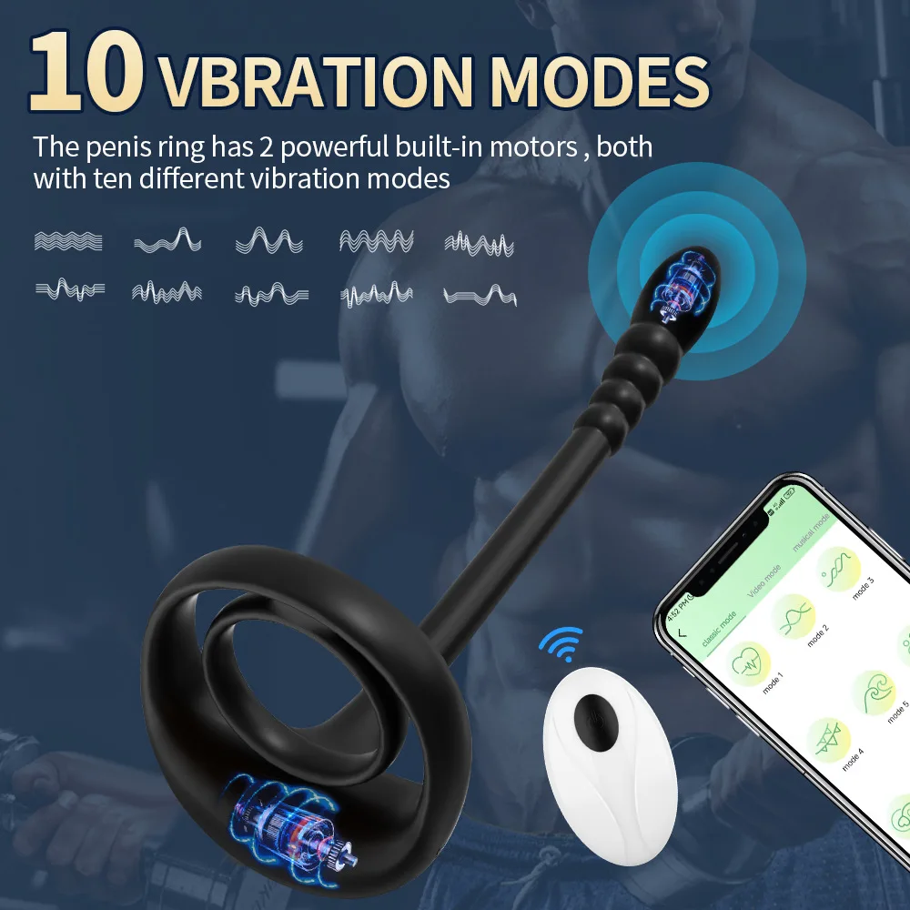 Vente chaude Zipper Lock Ring Télécommande sans fil Mâle et Femelle Cock Vibration Ring Produits pour adultes