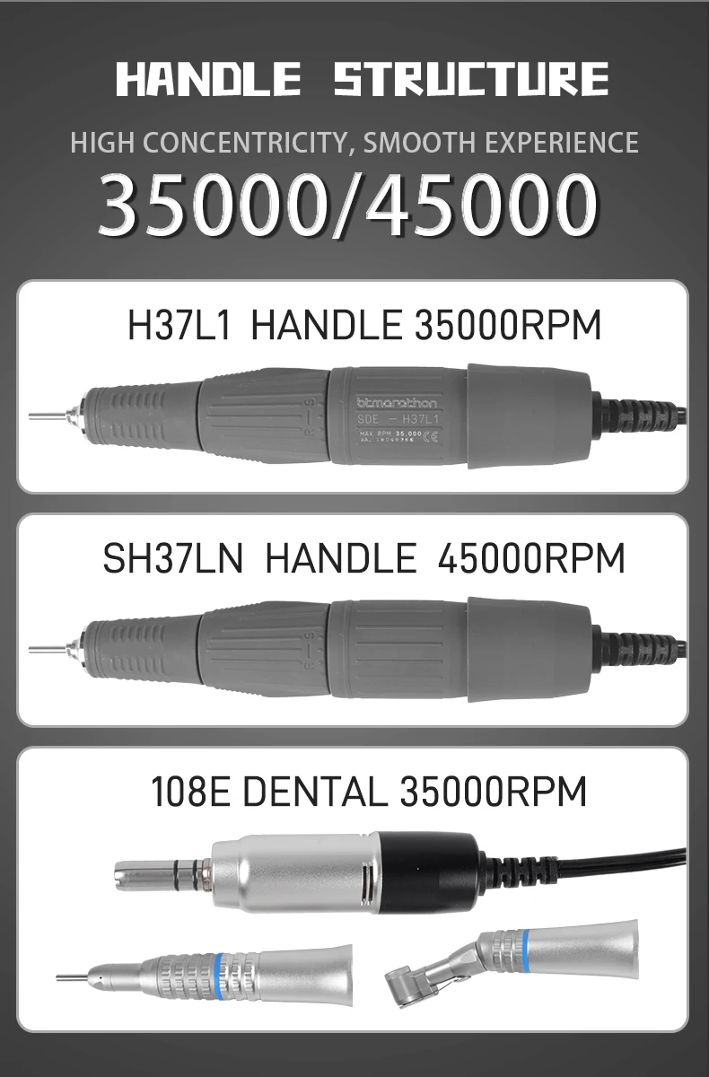 2025 80W 35000rpm champion3 H37L1 dental laboratory frezarka frezy do electric file atmarathon 3 champion 90w ceneo manufacture