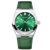 Green leather